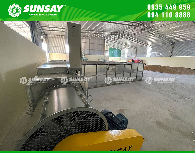 Máy sấy vĩ ngang 10 tấn được lắp đặt tại Thanh Hóa