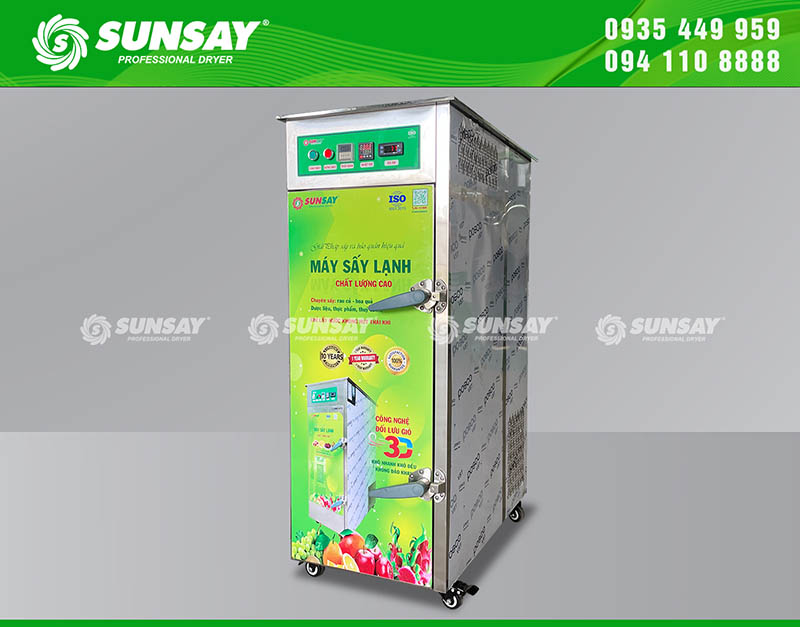 Tủ sấy lạnh giúp tinh bột nghệ sau khi sấy vẫn giữ nguyên màu, nguyên mùi, nguyên vị