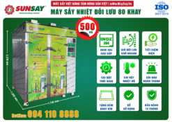 Các tính năng nổi bật của máy sấy nhiệt đối lưu 80 khay