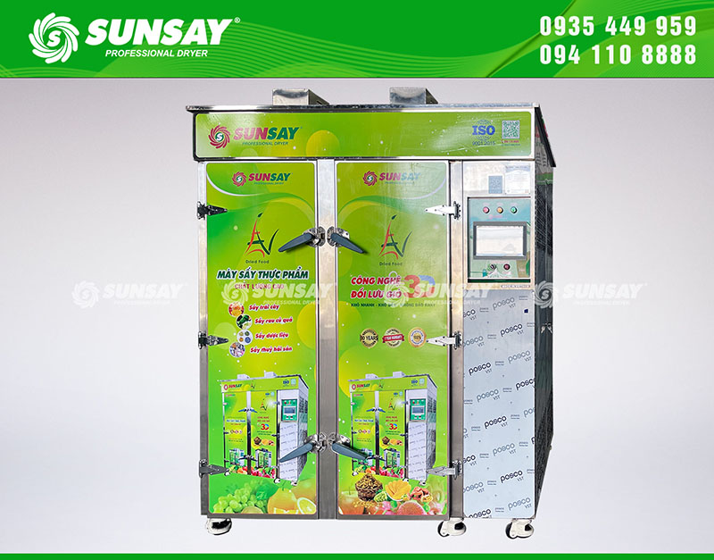 Máy sấy nhiệt đối lưu giúp sản phẩm khô đều trong thời gian ngắn