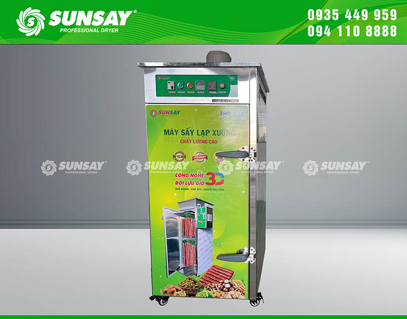 Máy sấy lạp xưởng được ưa chuộng trong sản xuất hiện nay Máy sấy lạp xưởng được ưa chuộng trong sản xuất hiện nay