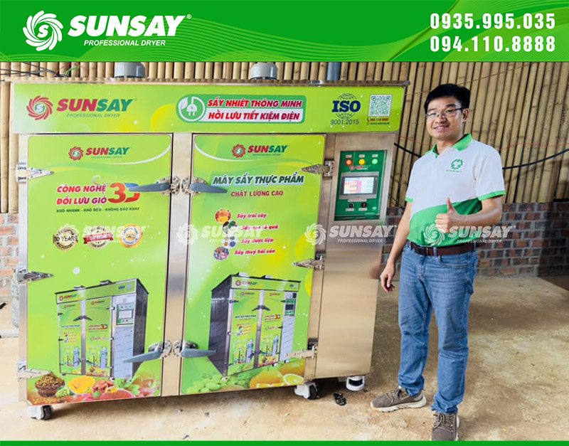Máy sấy nhiệt 64 khay