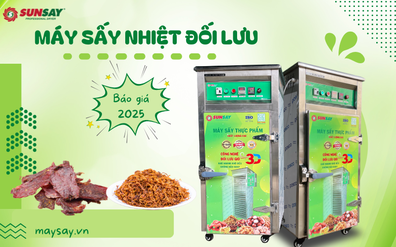 Giá máy sấy nhiệt đối lưu cho thịt khô
