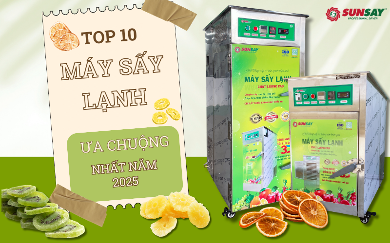 TOP 10 máy sấy lạnh được ưa chuộng nhất năm 2025 – Đánh giá chi tiết