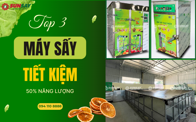TOP 3 máy sấy tiết kiệm 50% năng lượng
