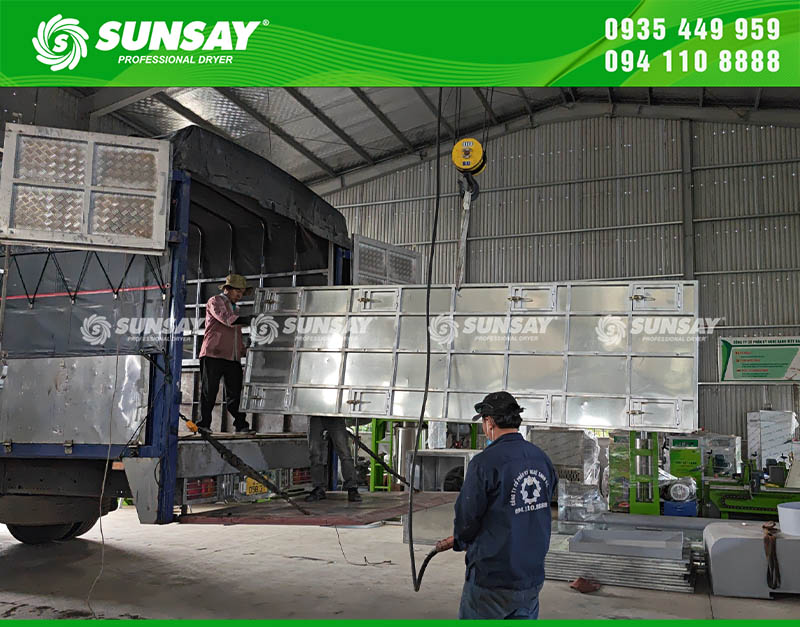 Bàn giao máy sấy nông sản sấy nghệ tại Bắc Kạn